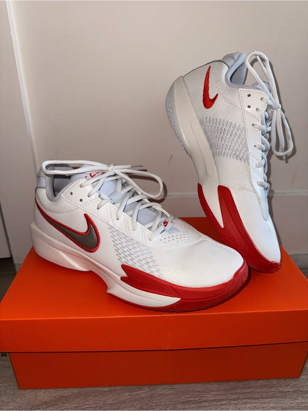 Nike Air Zoom GT Cut Academy 'White Picante Red' (Size 8 Mens / Size 9.5 Womens)